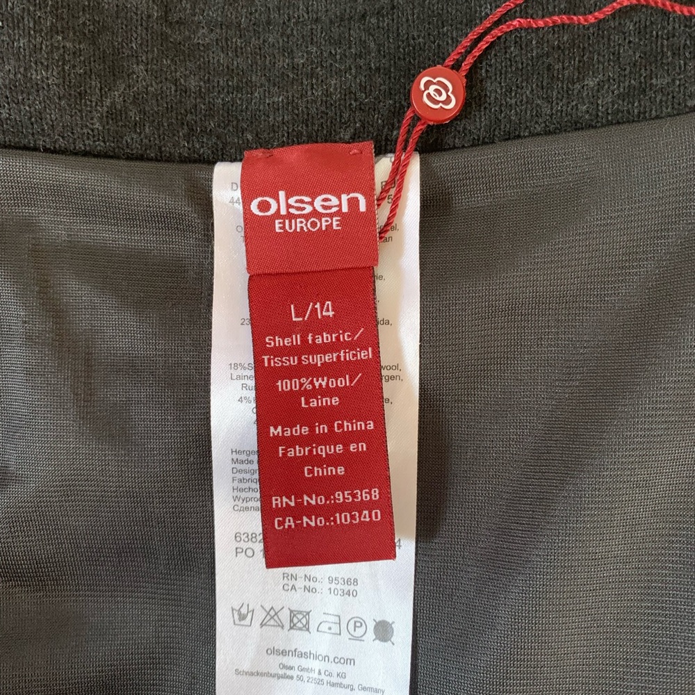 Olsen Europe Unique Soft Sweater Skirt Sz L - Picture 5 of 8